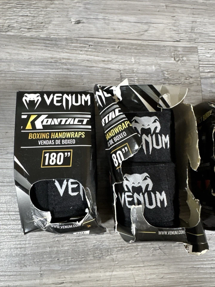 Envolturas de Boxeo Venum Kontact 180" Algodón Elástico Nuevo 4 Paquetes LEER Foto 2 de 4