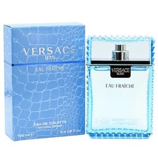 VERSACE MAN EAU FRAICHE 3.4 oz EAU DE TOILETTE SPRAY FOR MEN NEW  SEALED 