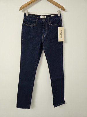 Goodthreads Womens Skinny Jeans Dark Blue Denim 28W 32L Stretch