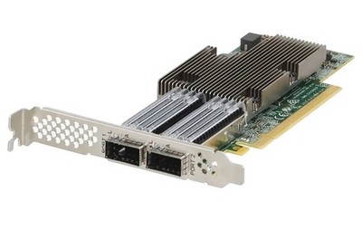 Network interface card Dell Broadcom BCM57508 2x100GbE QSFP56 PCIe 4.0 x16 FPM6F