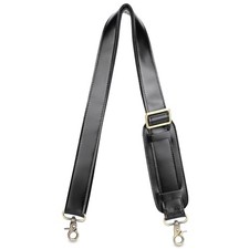 Full Grain Leather Bag Strap Replacement - Adjustable Shoulder Strap for Black