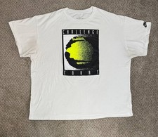 T-shirt Nike Challenge Court ristampa Nike tennis bianca CW4287-100 taglia XXL