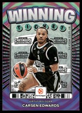 CARSEN EDWARDS 2025-26 Panini Contenders EuroLeague Winning Ticket #16