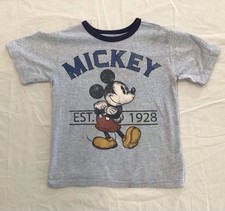 Disney Store Mickey Mouse Tee Shirt / Small Size 5/6 / Blue