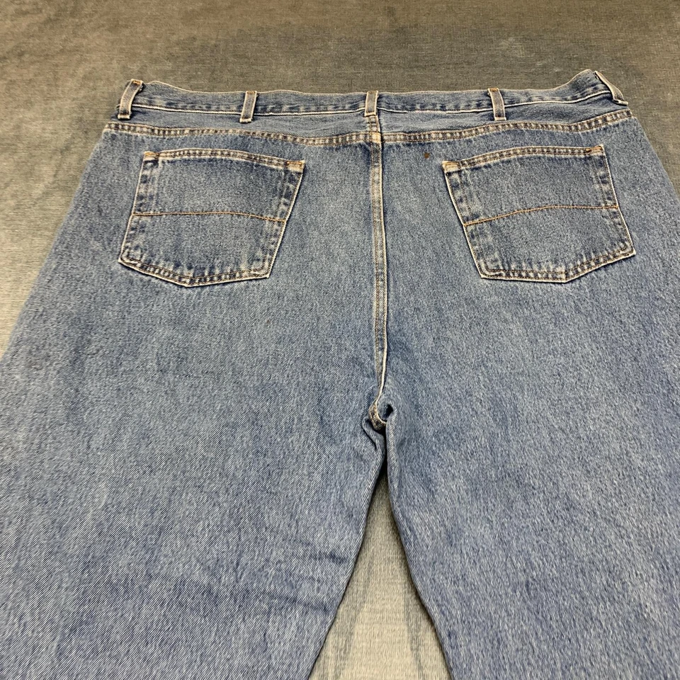 Faded Glory Jeans Mens 46x30 Blue Denim Cotton Relaxed Fit Straight Leg Outdoor - Image 4 of 4