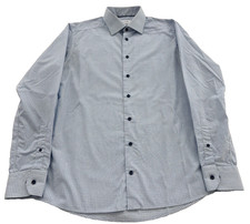 Eton Men's Sz. 42 16.5 Slim Check Long Sleeve Button Up Dress Shirt 