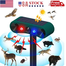 Outdoor Solar Wireless Motion Sensor Alarm 13 Sound Detector 130db Loud Noise