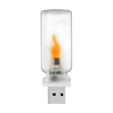1pc USB Night Light,Plug in Mini USB LED Flame Effect Light Atmosphere Light