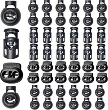 48pcs Upgraded Plastic Cord Lock, Locks - Draw String Clip with Spring...