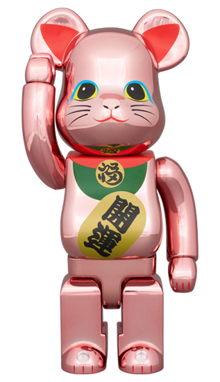 BE@RBRICK 招き猫 開運 弐桃金 メッキ 100％&400％ | eBay