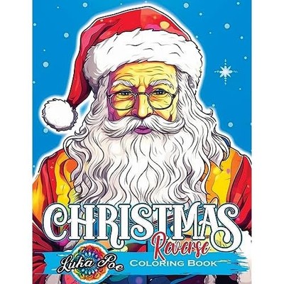 Reverse Coloring Book Christmas: Unwrap Festive Delight -  NEW Luka Poe 2023