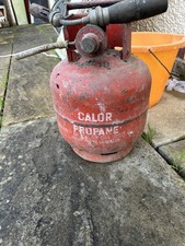 6Kg Propane Calor Gas bottle with blowtorch, untested spares/ repairs  