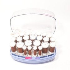 CLAIROL Kindness VH-24 Velvet Flocked Hot Hair Rollers, MISSING CLIPS-TESTED