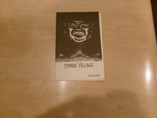 Vintage Zombie Village tiki style bar menu Oakland Ca. 1950's