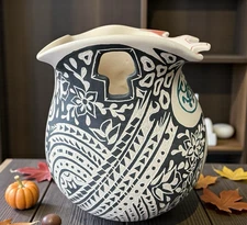 Mata Ortiz Pottery Ana Veloz Hand-Built & Hand-Painted  Pot Signed Southwestern