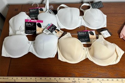 4-$44 Bali Women's One Smooth U Ultra Light Minimizer Underwire Bra Side Support