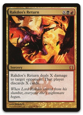 Rakdos's Return #188 (NM) Return to Ravnica RTR Magic MTG