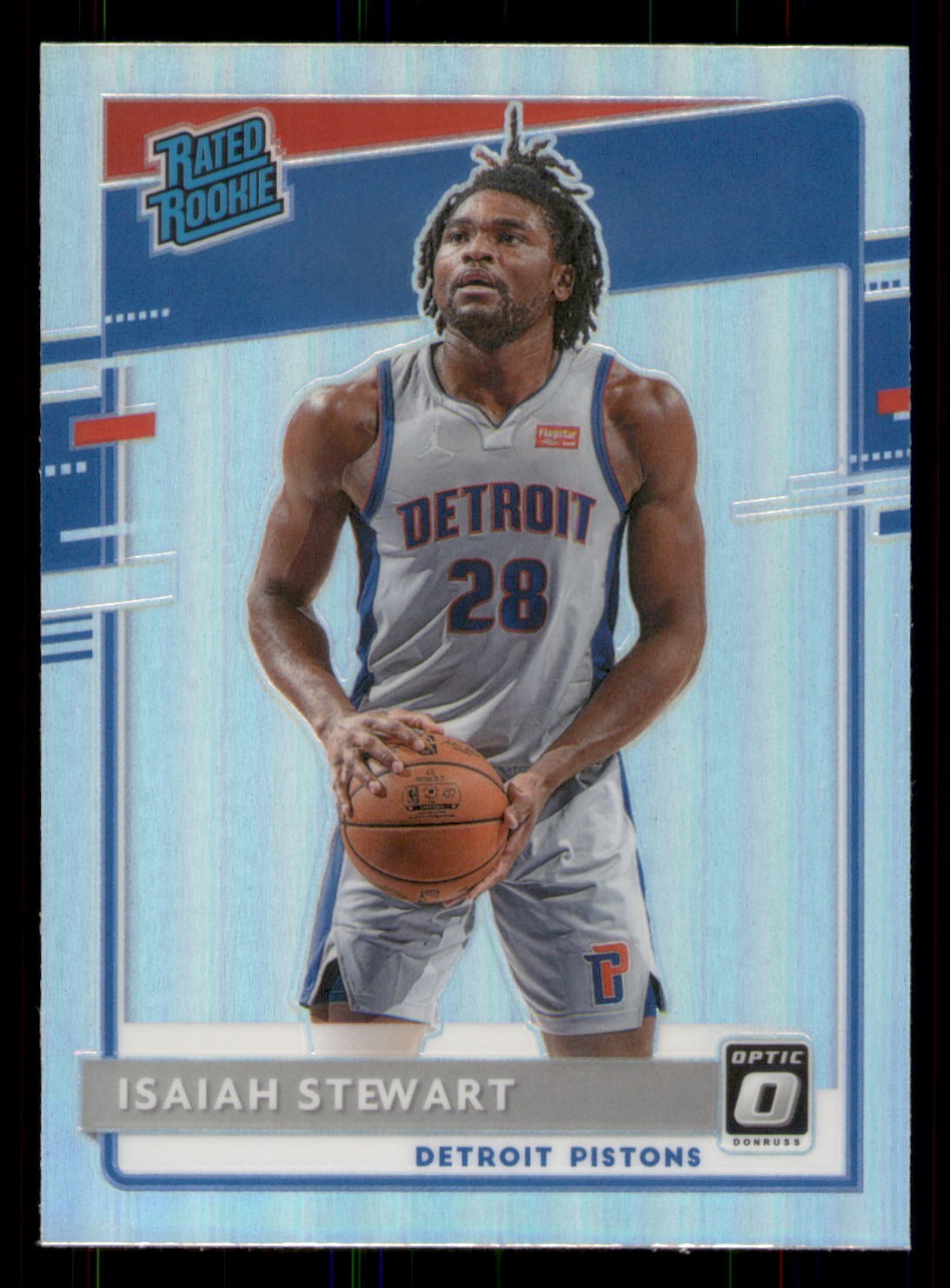 Isaiah Stewart 2020-21 Donruss Optic #166 Holo RC Detroit Pistons