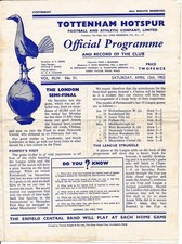 Tottenham v Portsmouth 1951/1952 - Football Programme