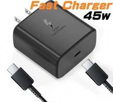 45W Type C Charger 2m Fast Charging Cable / Charger Block for Samsung iPhone