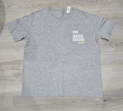 Offline Aerie Gray Pocket Tee Go Plant A Forest Oversized M NWT