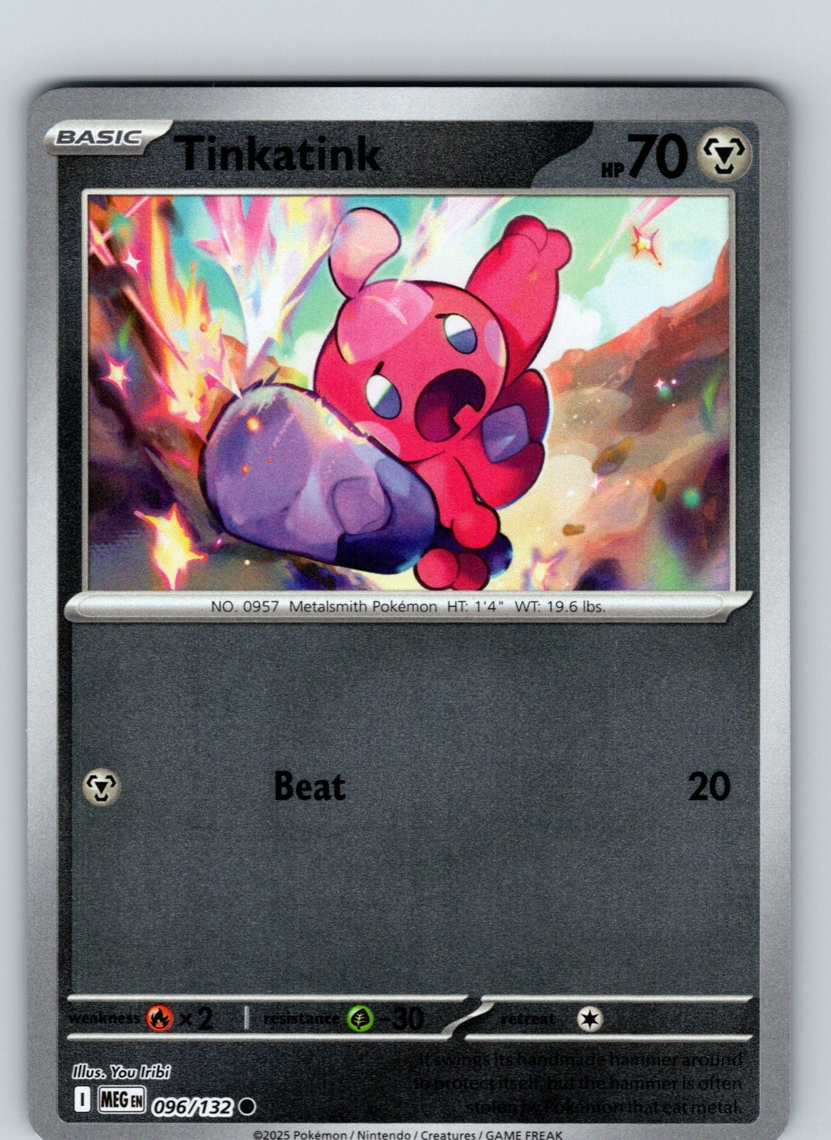 Tinkatink 96/132 2025 Mega Evolutions Base Reverse Holo Common
