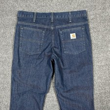 Carhartt Jeans Women s Relaxed Fit Dark Wash Work Blue Size 6 Reg 393-83 New