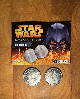 Star Wars Die Rache der Sith Karten inkl. Medaillen - R2D2 / C3PO / Padme
