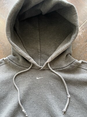 VTG 90s Nike USA Made Center Swoosh Mini Swoosh Hoodie With Spell