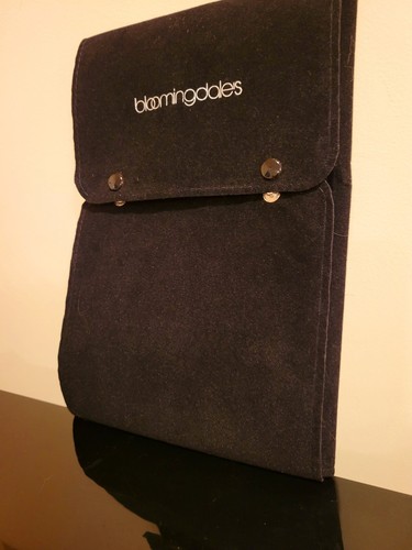 Bloomingdale's Echo schwarze Handschuhe Leder und Kunstfellbesatz brandneu in einer Tasche - Bild 3 von 7