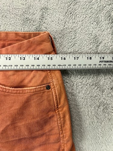 Dear John Womens Corduroy Mini Skirt Size 27 Pink Eliana Stretch Raw Hems NWT - Picture 5 of 10