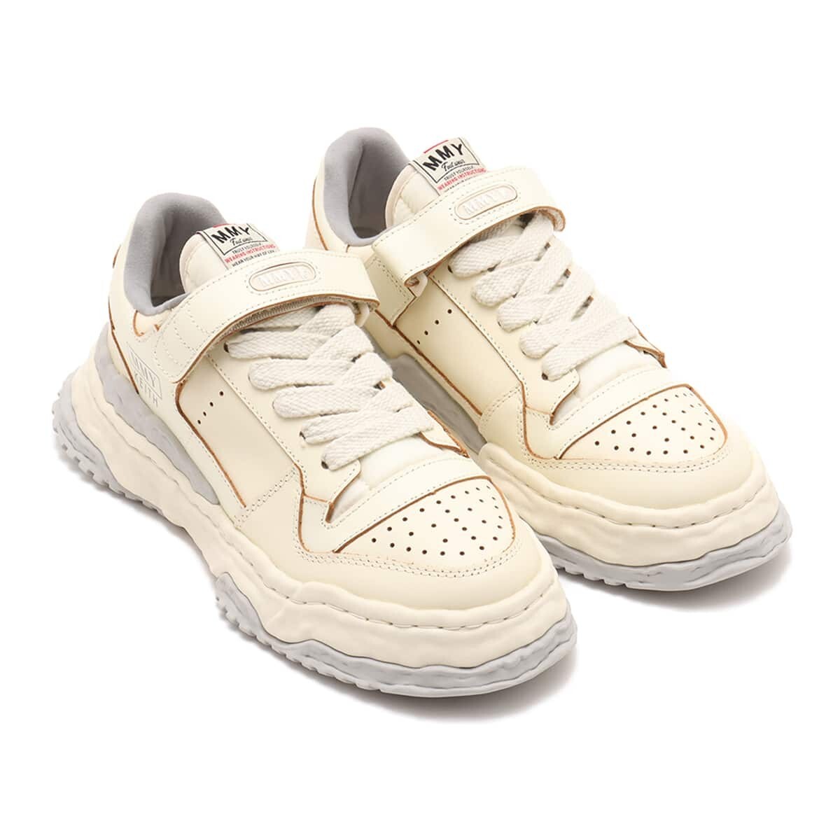 Maison Mihara Yasuhiro Keith Leather Low White A13FW702 | eBay