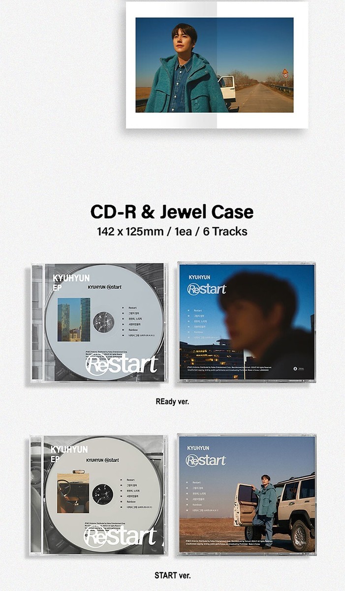 SUPER JUNIOR KYUHYUN [RESTART] Album 2 Ver SET/2CD+2 Photo Book+2