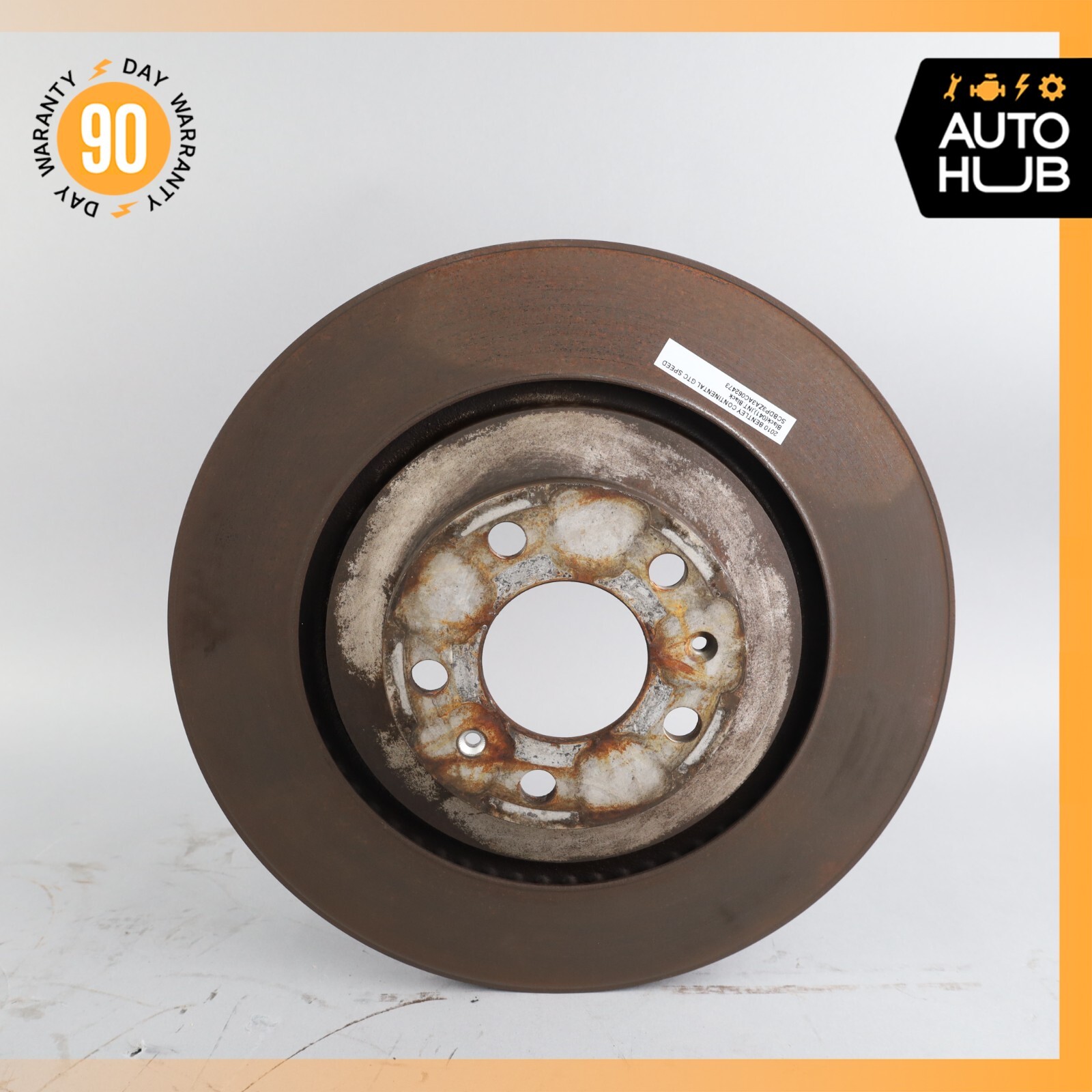 03-18 Bentley Continental GTC Speed GT Rear Left & Right Brake Rotors Disc OEM