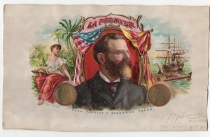  Beautiful 1890s Schwencke NY Sample Inner Cigar Label " La Premier "
