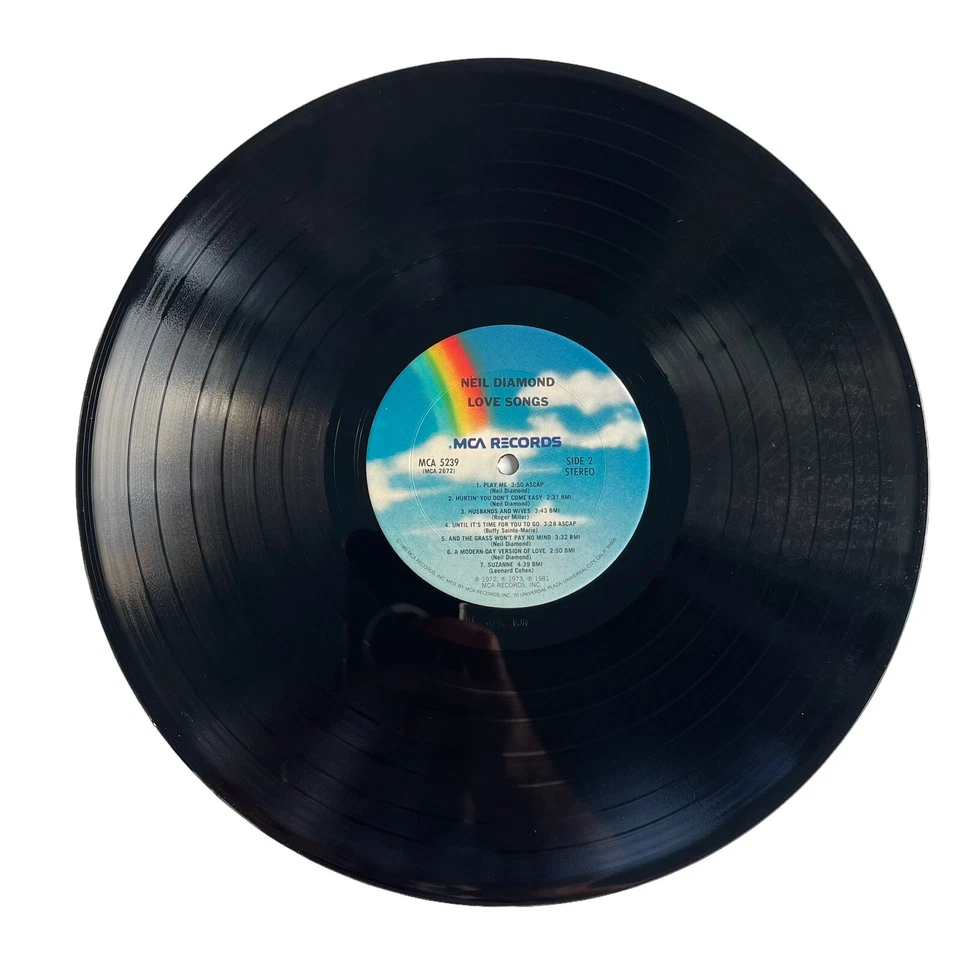 Neil Diamond Love Songs Vinyl LP 1981 MCA Records MCA-5239 - Image 2 of 4