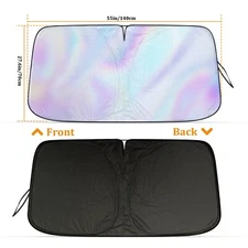 For Audi Car Windshield Sunshade Cover Foldable Visor Sun Shade UV Block