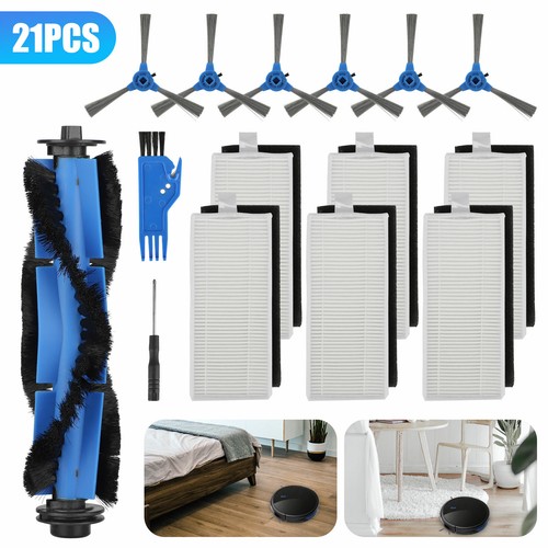 21Pcs Replacement Side Brushes Filter 