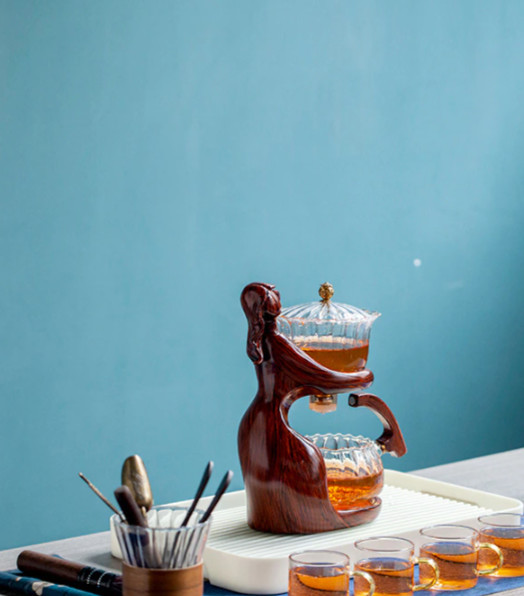 Porcelain Teapot, Auto Tea Steeper
