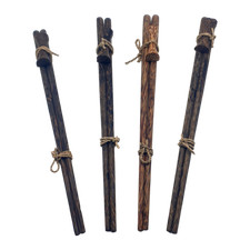 Sono Wood Thick Long & Durable Chopsticks With Stand 4 Pcs