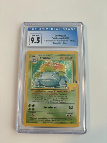 CGC 9.5 Venusaur Celebrations card