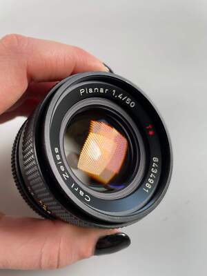 【S2028】 CONTAX Planar 50 1.4 T* MMJ Contax Carl Zeiss Planar 50mm f1.4 T MMJ Standard Lens w
