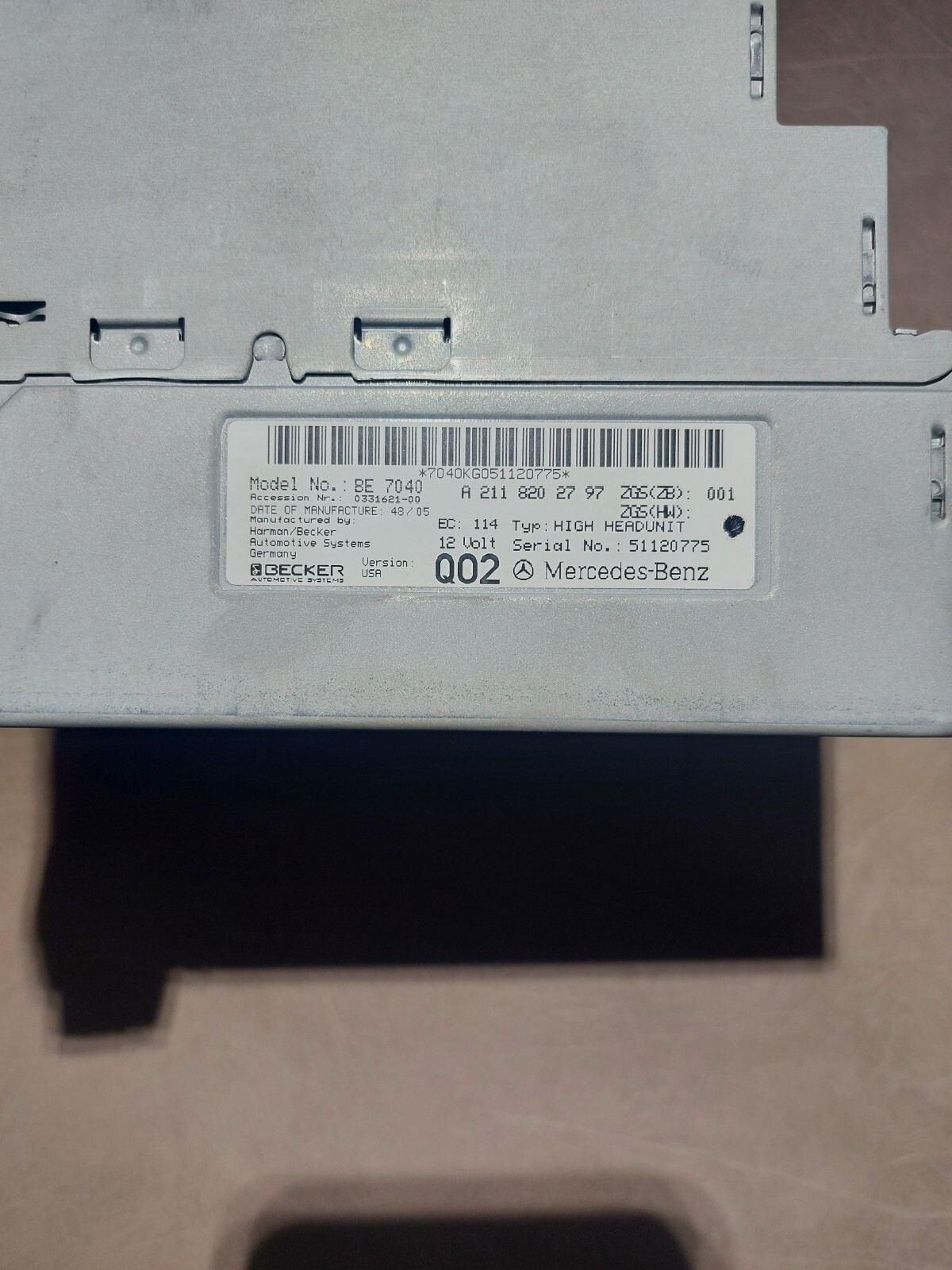 Écran D'affichage Tableau De Bord Pour Mercedes CLS550 2014, Réf. 2189005104 - Occasion, 45 733 Miles