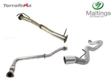 TERRAFIRMA 90 TD5 STRAIGHT THROUGH EXHAUST SYSTEM STAINLESS BIG BORE FITS DEF 