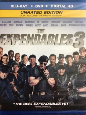 THE EXPENDABLES 3 ~ Stallone ~ Unrated ~ SEALED!!! w/slipcase
