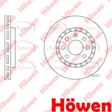 Fits Vauxhall Vectra Cavalier Astra Calibra Brake Disc Front Howen 569042