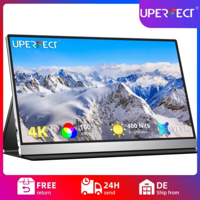 EVICIV Monitor Portatile 15,6 Pollici 3840*2160 Monitor HDR per Mac Pro Laptop PS6