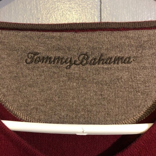 Tommy Bahama Mens Cotton Red Crew Neck Pullover Sweater Sweatshirt SZ XXL - Picture 2 of 7