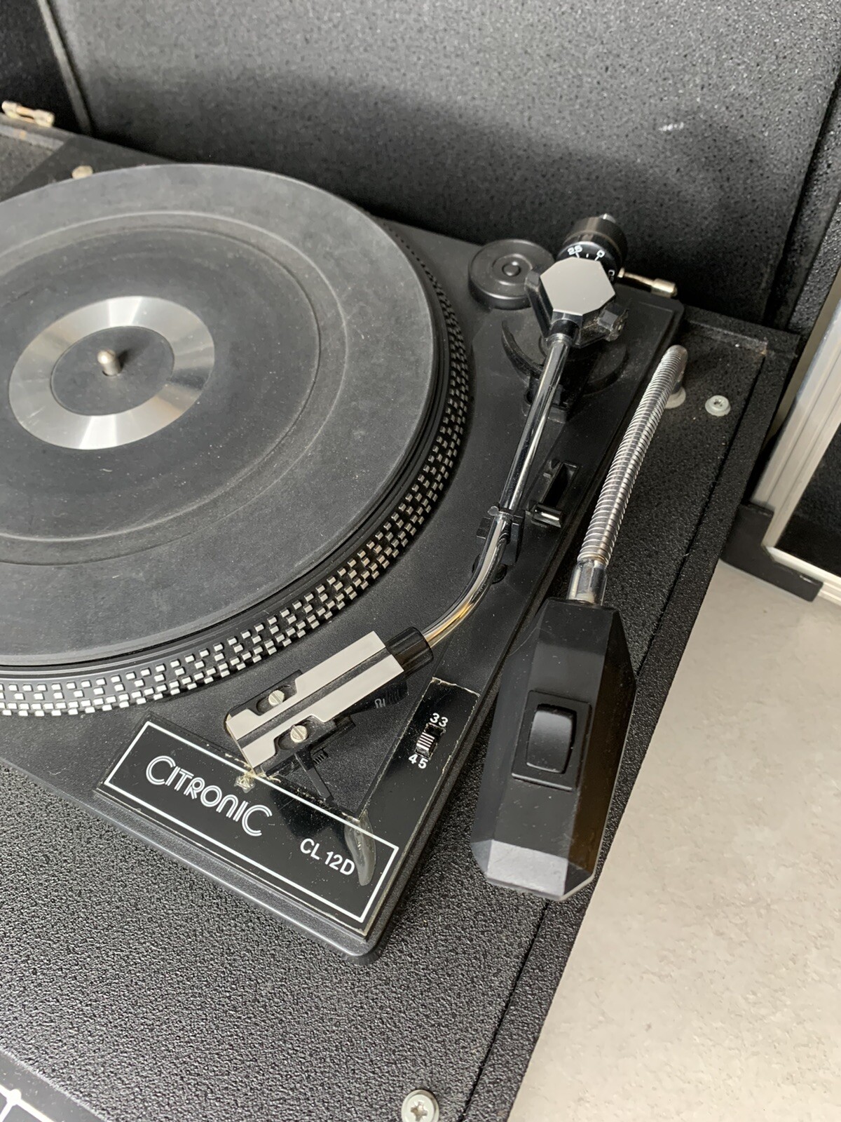 Citronic CL12D Decks Speakers Styluses + Cables DJ Turntable Record