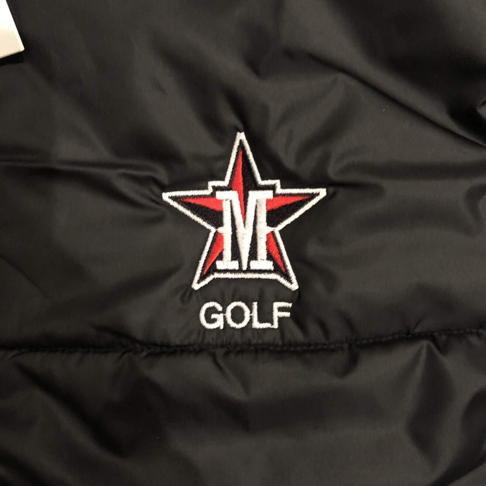 Adidas Golf Vest Men’s M Black Puffer Casual Lightweight Full Zip HD1175